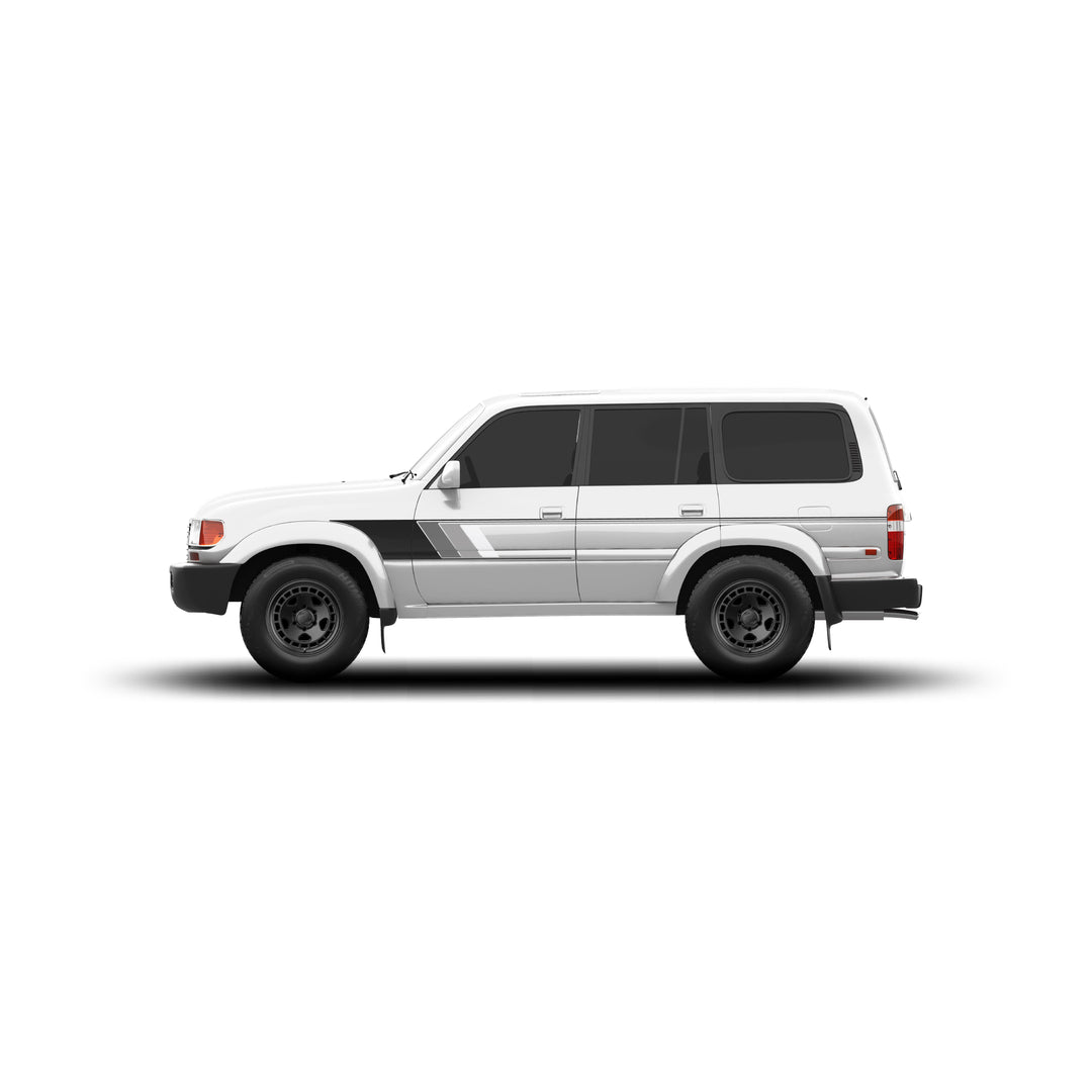 80 Series Land Cruiser Checkered Stripe Kit