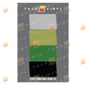 Stock Tundra Grille Decals