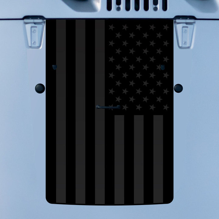 Hood Graphic for Wrangler JK | Black Flag