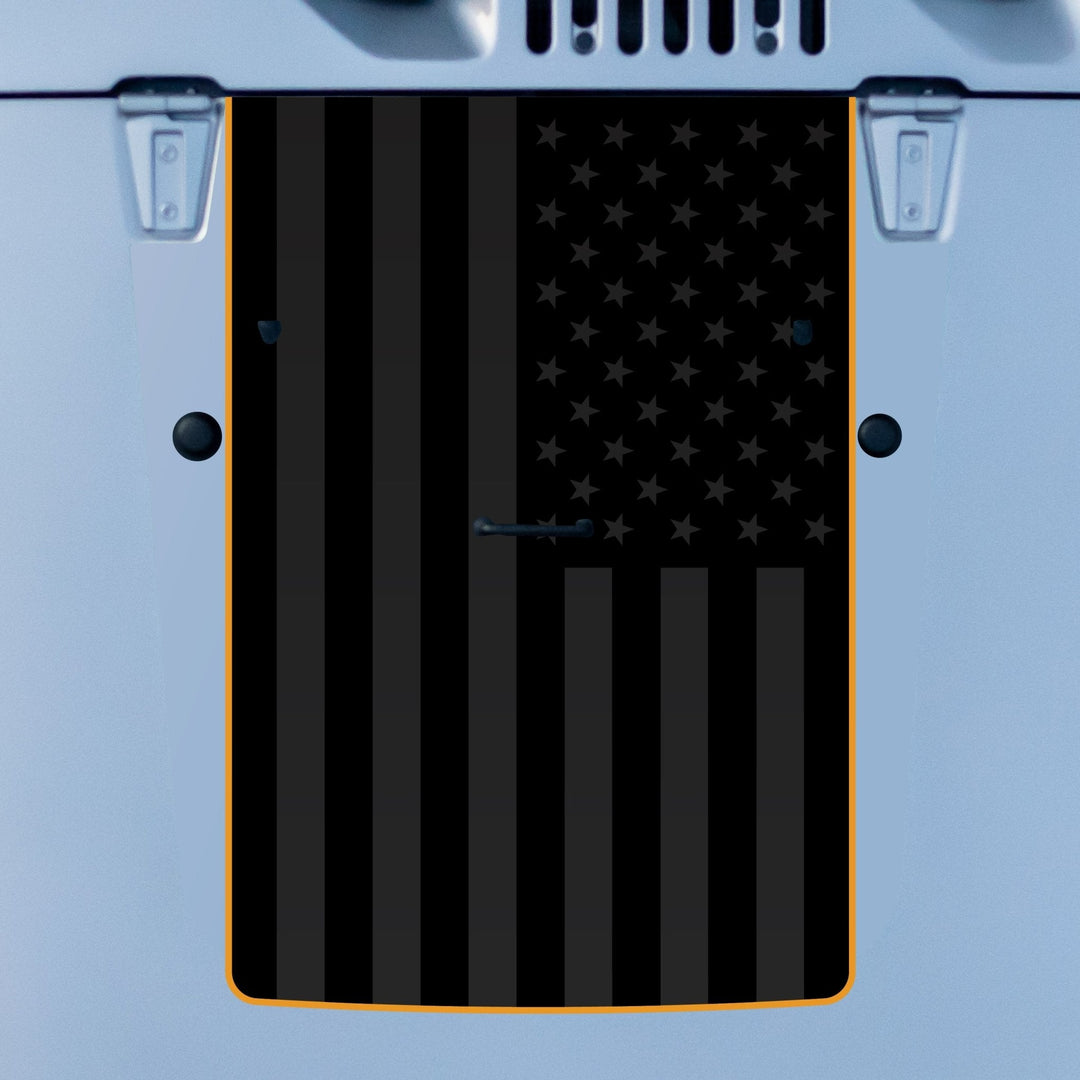 Hood Graphic for Wrangler JK | Black Flag