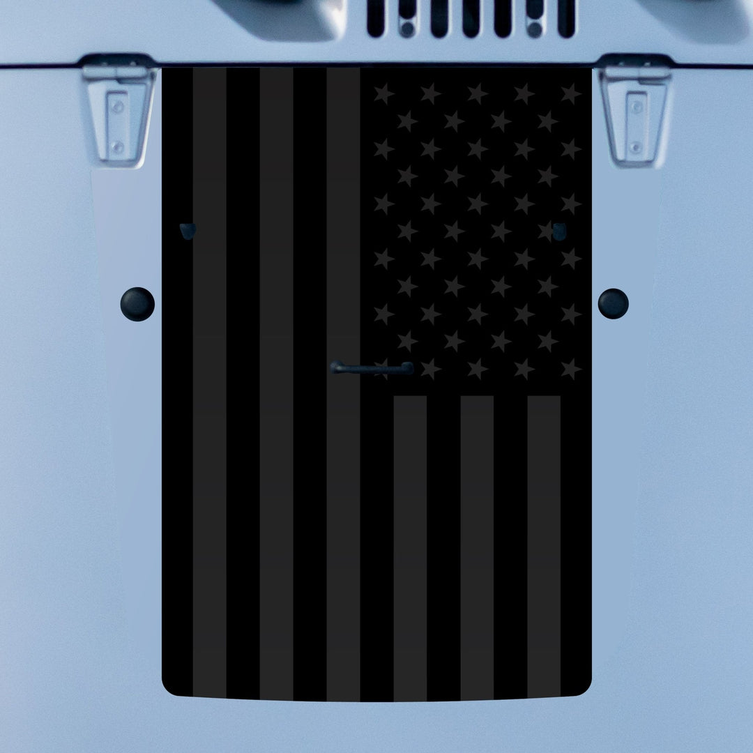 Hood Graphic for Wrangler JK | Black Flag