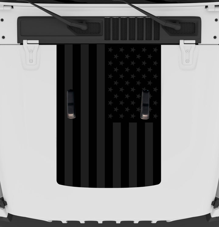 Black Flag Hood Graphic | fits Wrangler JL and Gladiator JT