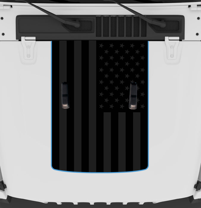 Black Flag Hood Graphic | fits Wrangler JL and Gladiator JT
