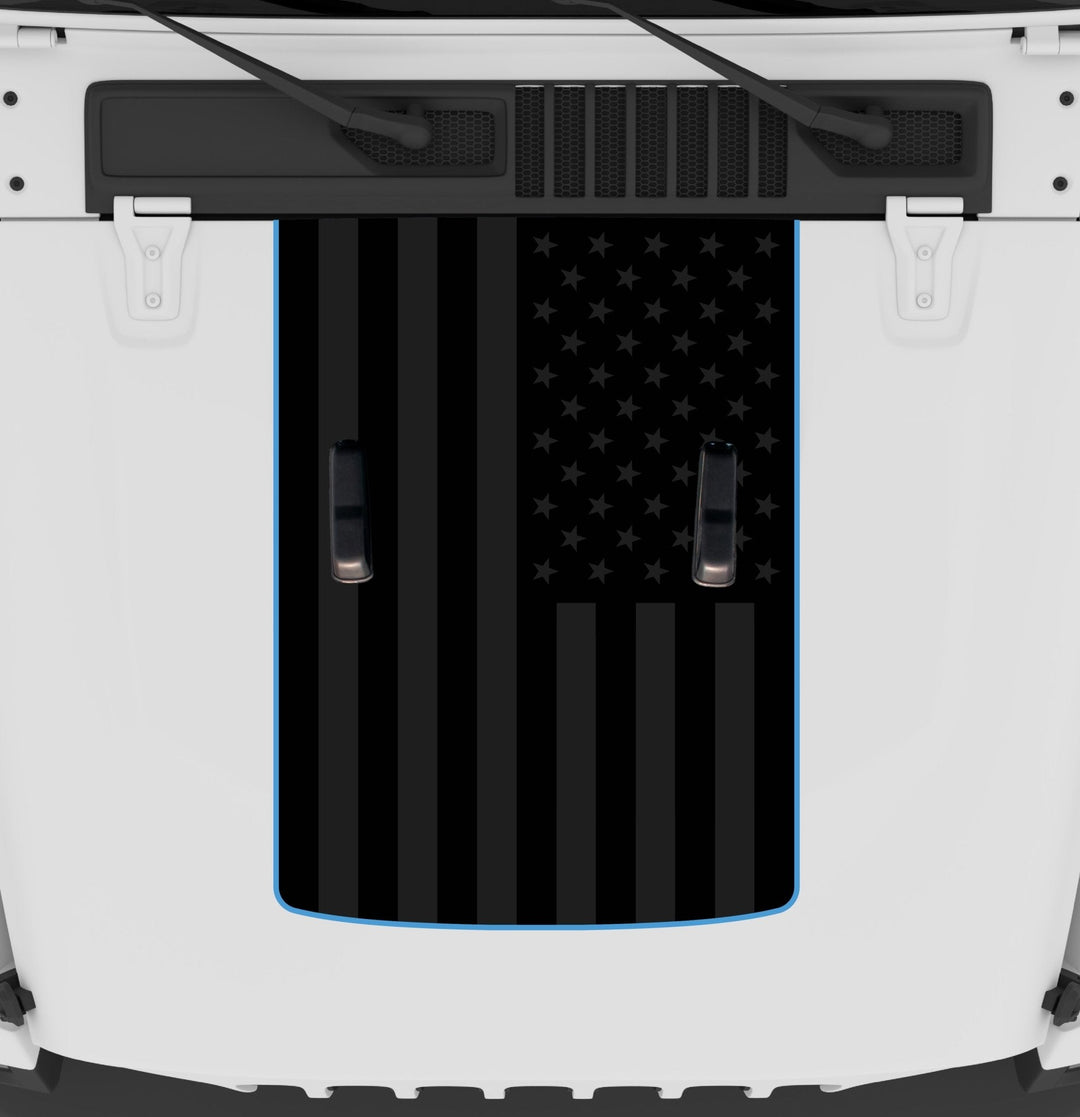 Black Flag Hood Graphic | fits Wrangler JL and Gladiator JT