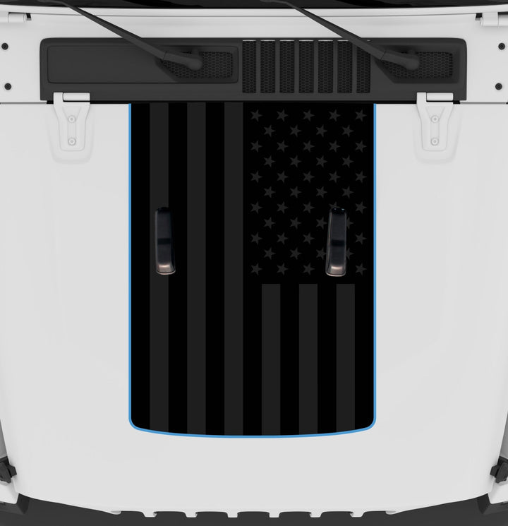 Black Flag Hood Graphic | fits Wrangler JL and Gladiator JT