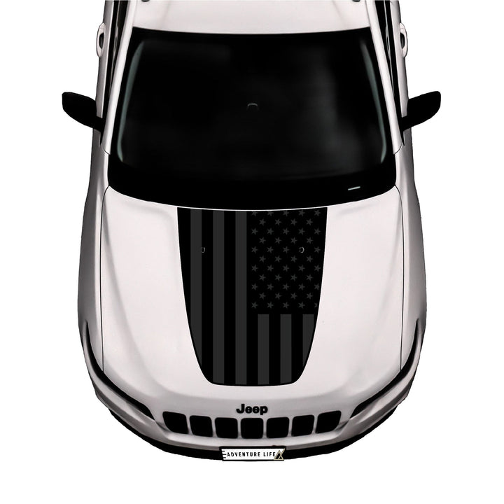 Hood Graphic for Cherokee | Black Flag - fits Jeep Cherokee KL 2014-2021