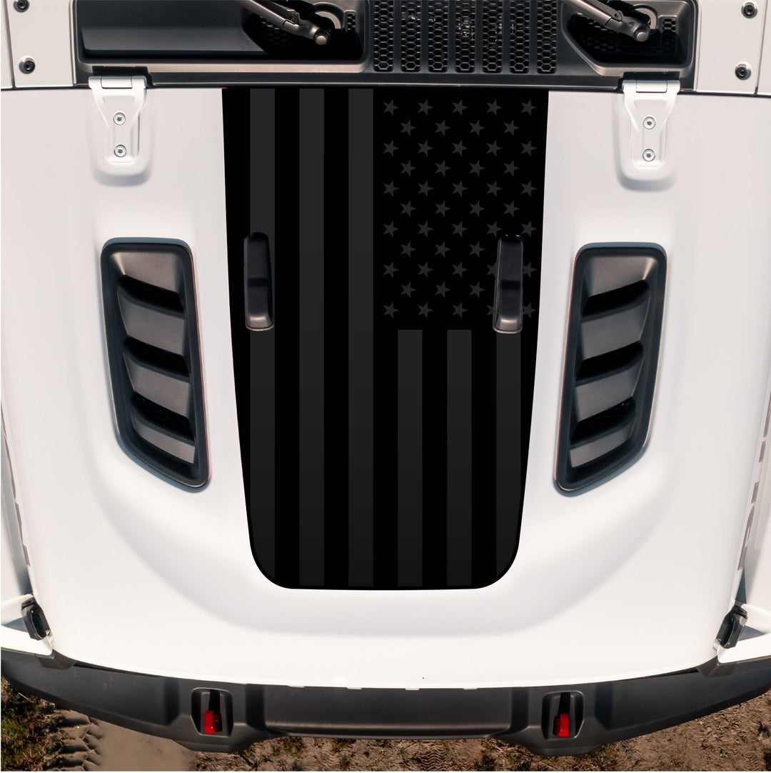 Hood Graphic for RUBICON | Black Flag - fits Wrangler JL &amp; Gladiator JT