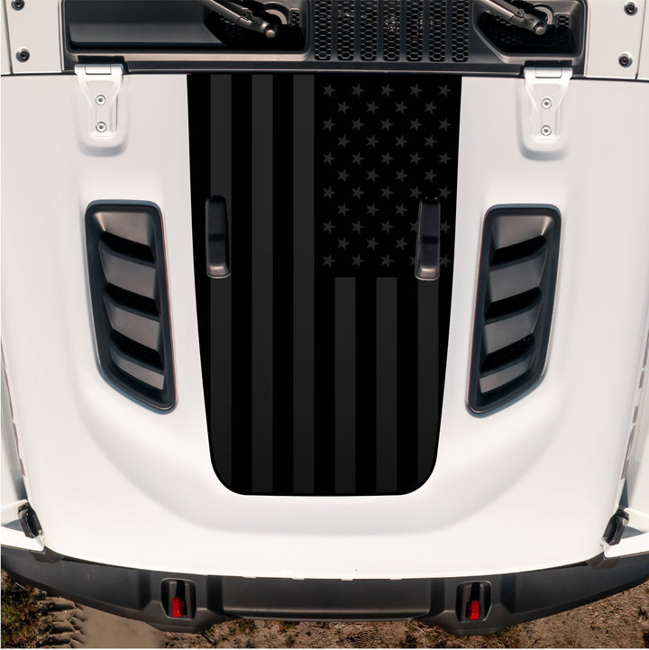Hood Graphic for RUBICON | Black Flag - fits Wrangler JL &amp; Gladiator JT