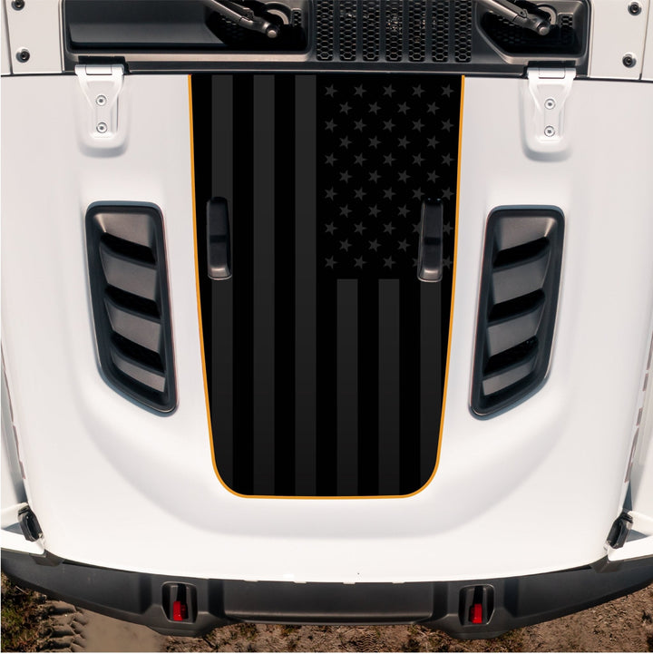Hood Graphic for RUBICON | Black Flag - fits Wrangler JL &amp; Gladiator JT