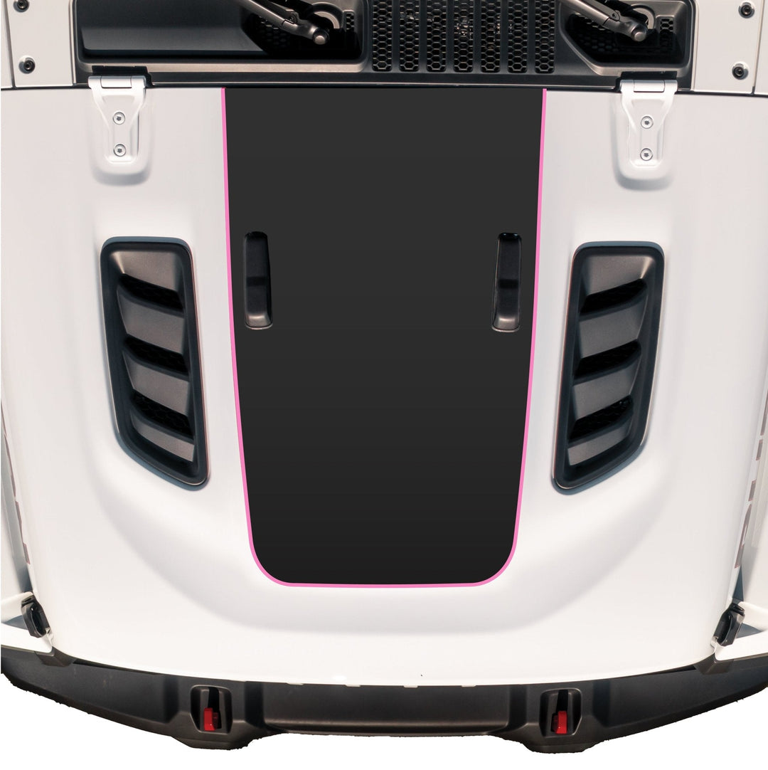 Hood Graphic for RUBICON | Matte Black - fits Wrangler JL &amp; Gladiator JT