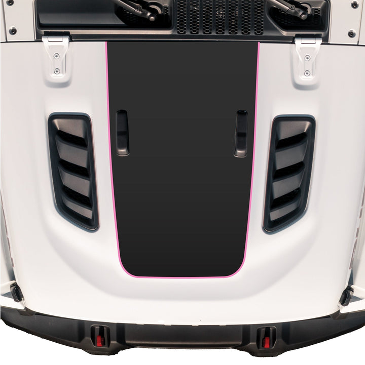 Hood Graphic for RUBICON | Matte Black - fits Wrangler JL &amp; Gladiator JT