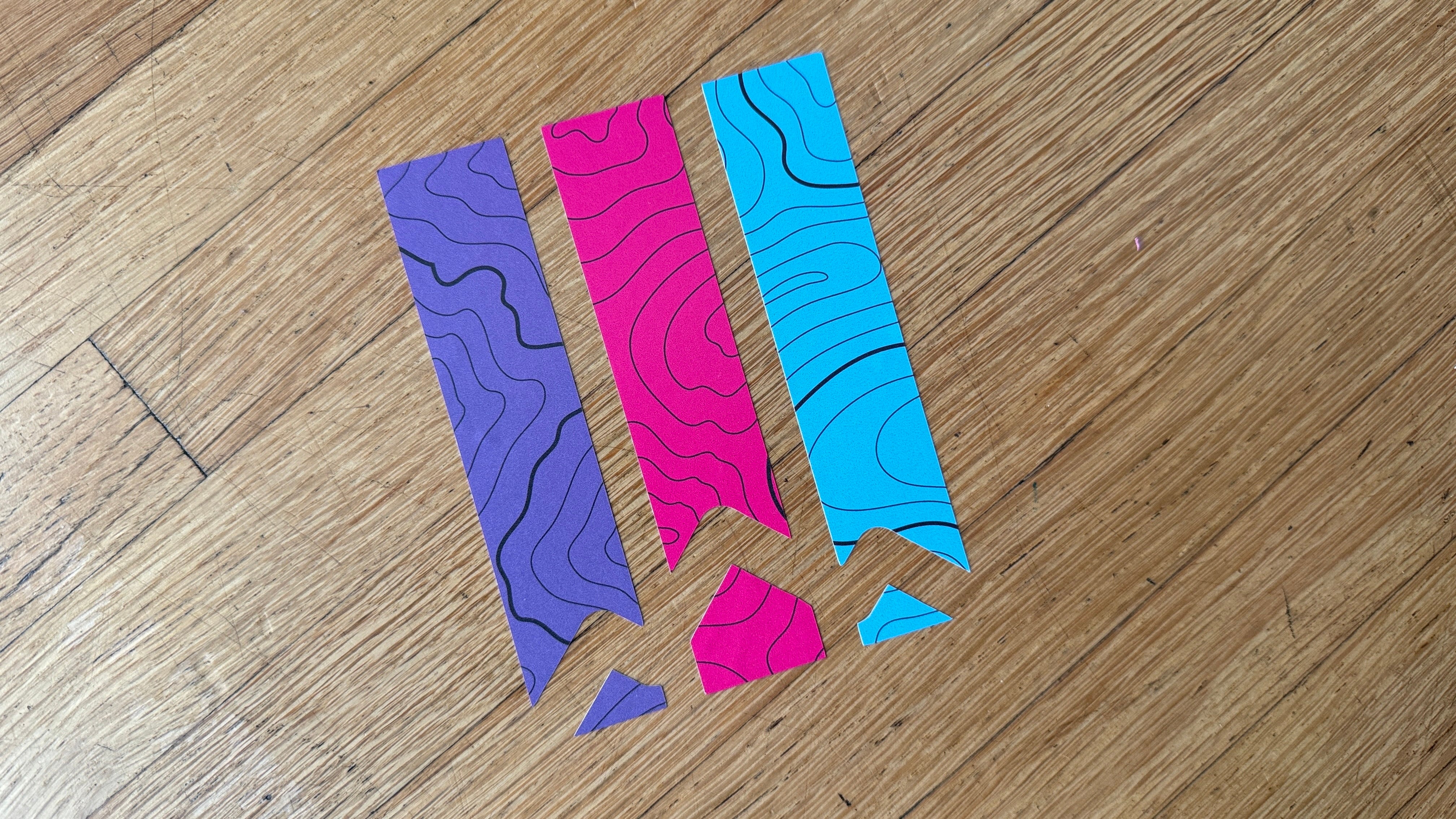 Retro Mountain Topographic Decal — Venture Tread