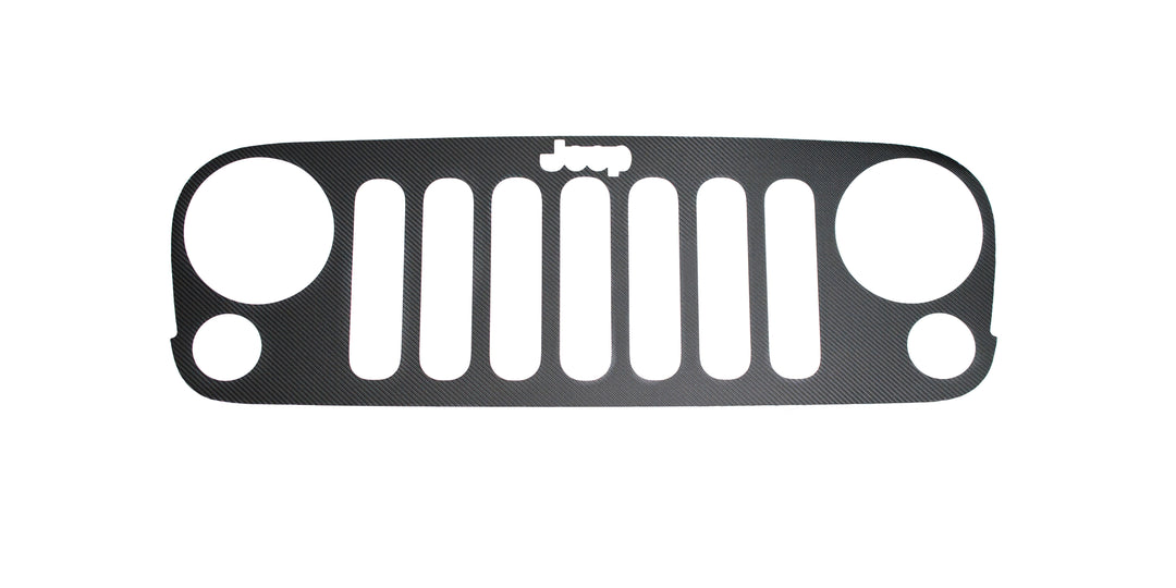Front Grill Overlay Fits 2007-2018 Jeep Wrangler JK