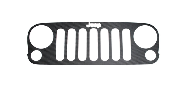 Front Grill Overlay Fits 2007-2018 Jeep Wrangler JK