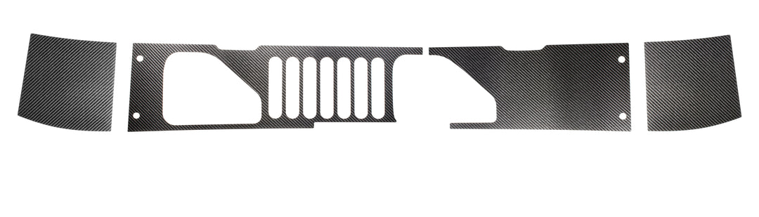 Cowl and Hood Vent Accents Fits 2007-2018 Jeep Wrangler JK