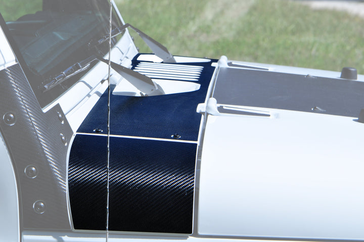 Cowl and Hood Vent Accents Fits 2007-2018 Jeep Wrangler JK