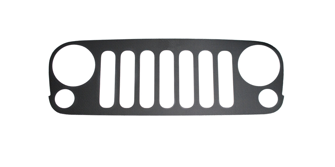 Front Grill Overlay Fits 2007-2018 Jeep Wrangler JK