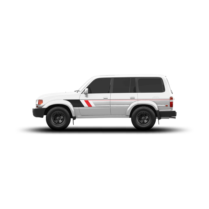 80 Series Land Cruiser Checkered Stripe Kit