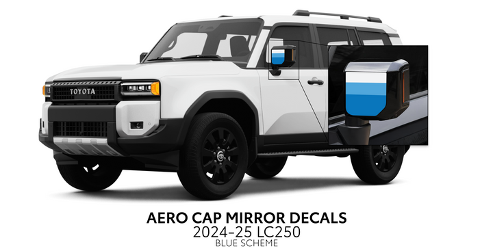 2024+ Land Cruiser 250 Aero Cap Mirror Decals