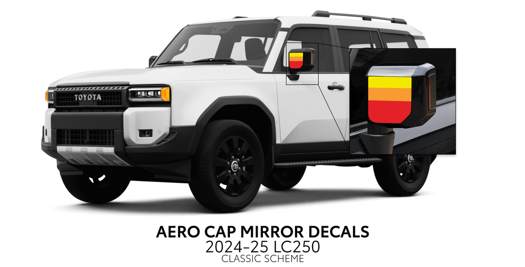 2024+ Land Cruiser 250 Aero Cap Mirror Decals
