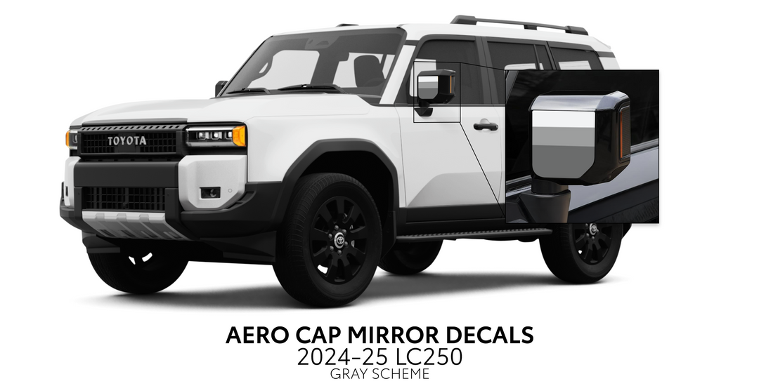 2024+ Land Cruiser 250 Aero Cap Mirror Decals