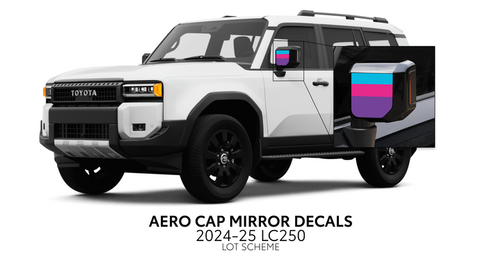 2024+ Land Cruiser 250 Aero Cap Mirror Decals