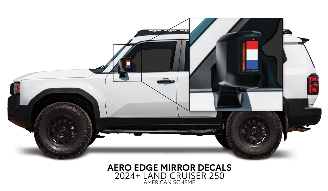 2024+ Land Cruiser 250 Aero Edge Mirror Decals
