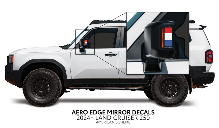 2024+ Land Cruiser 250 Aero Edge Mirror Decals