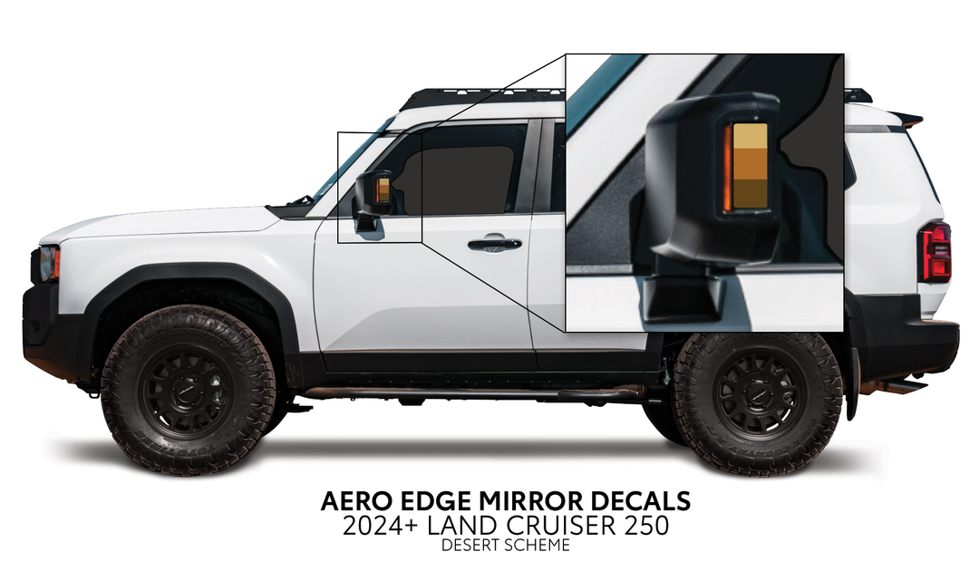 2024+ Land Cruiser 250 Aero Edge Mirror Decals