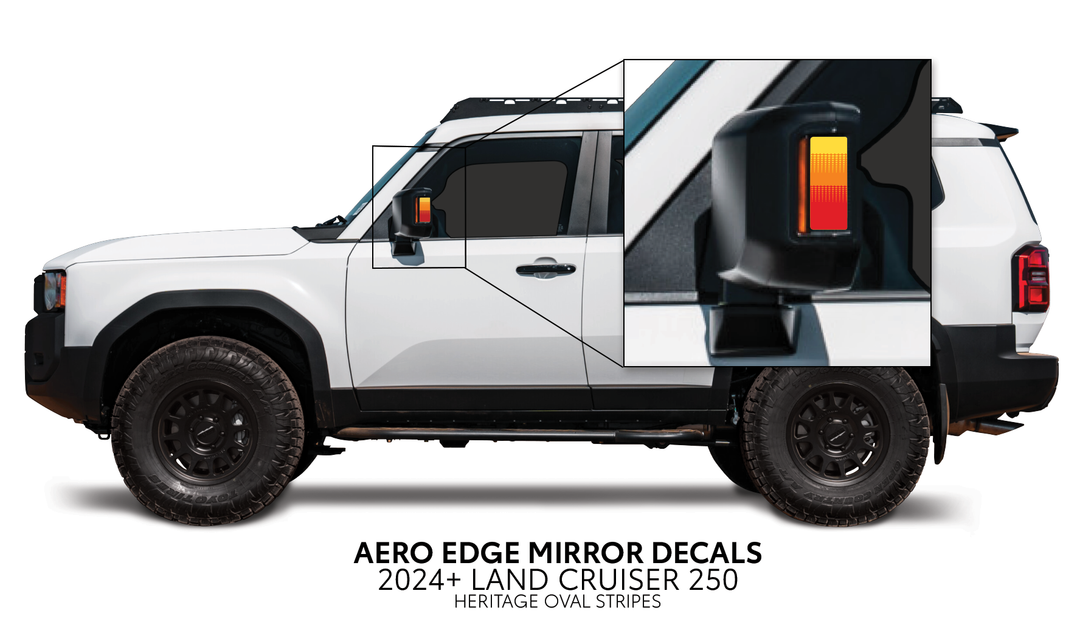 2024+ Land Cruiser 250 Aero Edge Mirror Decals