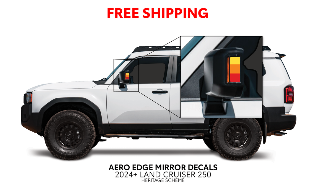 2024+ Land Cruiser 250 Aero Edge Mirror Decals
