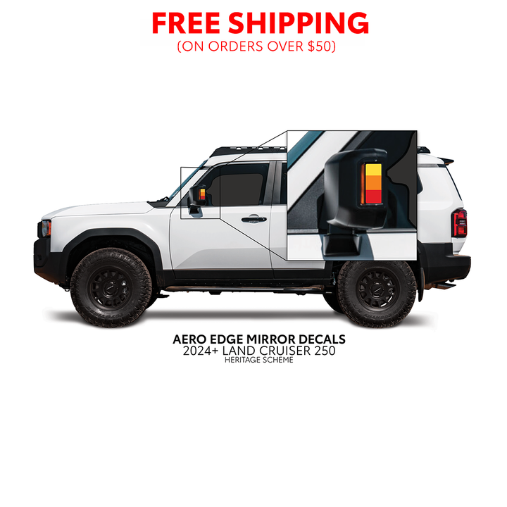 2024+ Land Cruiser 250 Aero Edge Mirror Decals