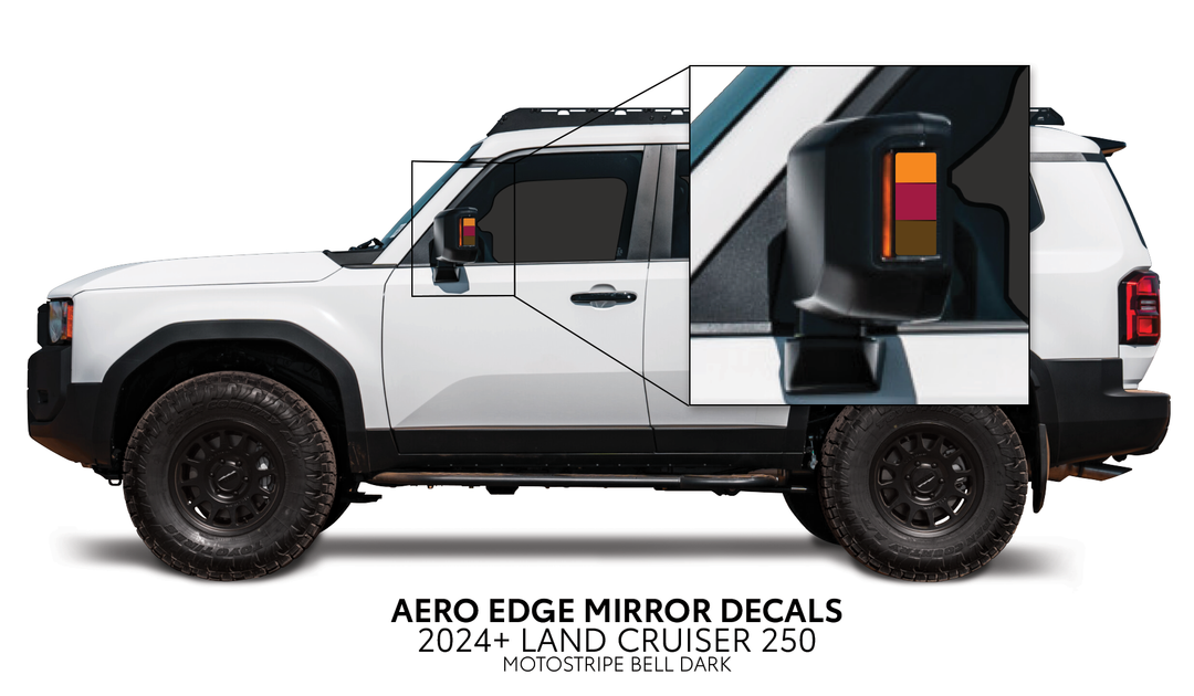 2024+ Land Cruiser 250 Aero Edge Mirror Decals