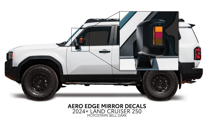 2024+ Land Cruiser 250 Aero Edge Mirror Decals