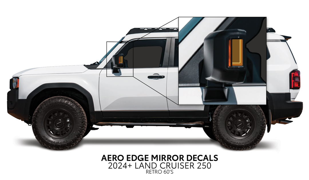 2024+ Land Cruiser 250 Aero Edge Mirror Decals