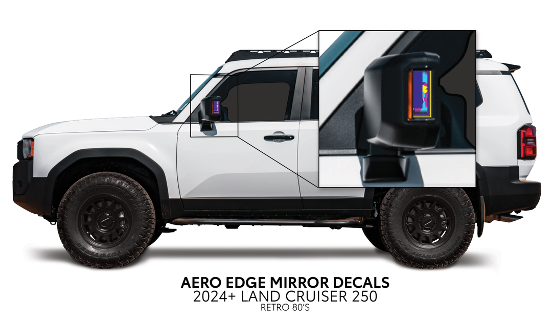2024+ Land Cruiser 250 Aero Edge Mirror Decals