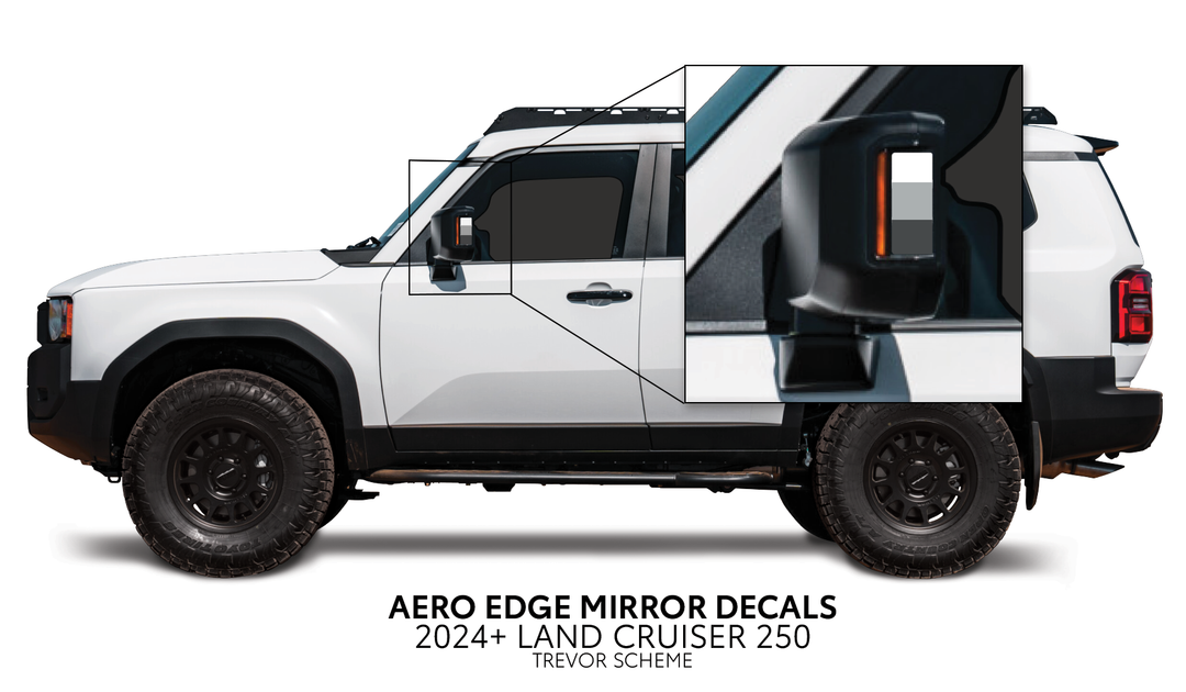 2024+ Land Cruiser 250 Aero Edge Mirror Decals