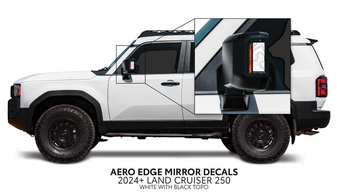 2024+ Land Cruiser 250 Aero Edge Mirror Decals