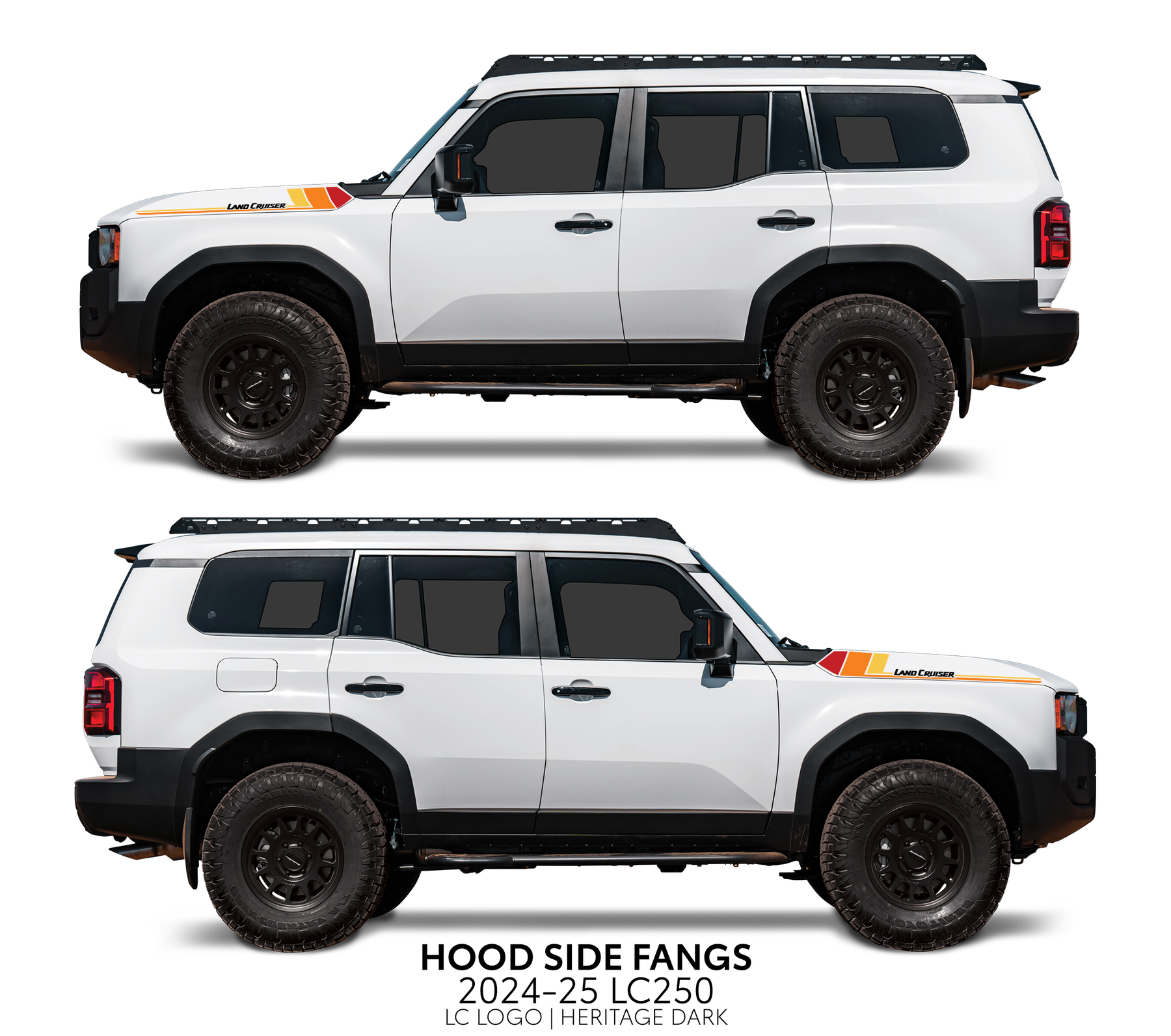 2024+ Land Cruiser 250 Hood Side Fangs – Venture Tread