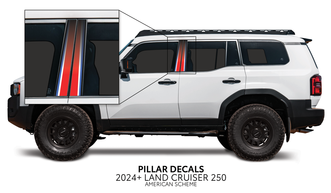 2024+ Land Cruiser 250 Door Pillar Decals