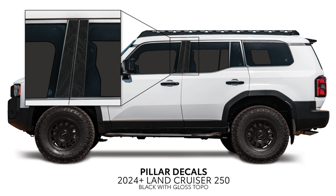2024+ Land Cruiser 250 Door Pillar Decals