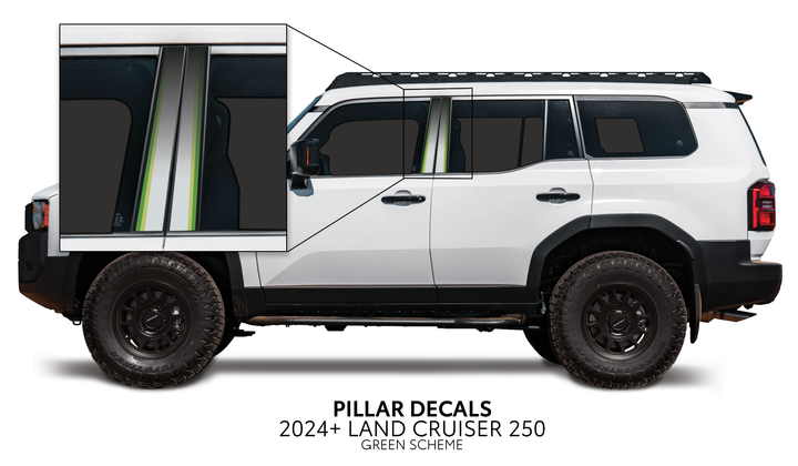 2024+ Land Cruiser 250 Door Pillar Decals
