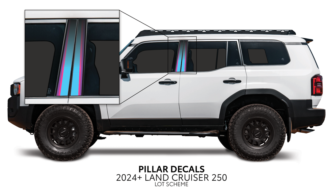2024+ Land Cruiser 250 Door Pillar Decals