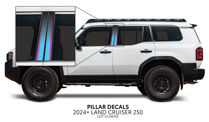 2024+ Land Cruiser 250 Door Pillar Decals