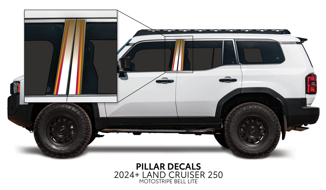2024+ Land Cruiser 250 Door Pillar Decals
