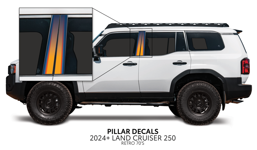 2024+ Land Cruiser 250 Door Pillar Decals