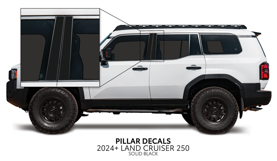 2024+ Land Cruiser 250 Door Pillar Decals