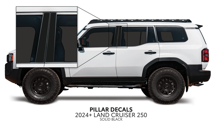 2024+ Land Cruiser 250 Door Pillar Decals