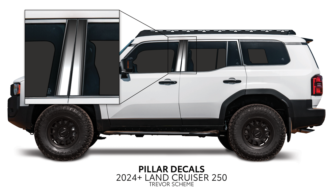 2024+ Land Cruiser 250 Door Pillar Decals