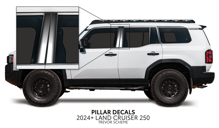 2024+ Land Cruiser 250 Door Pillar Decals